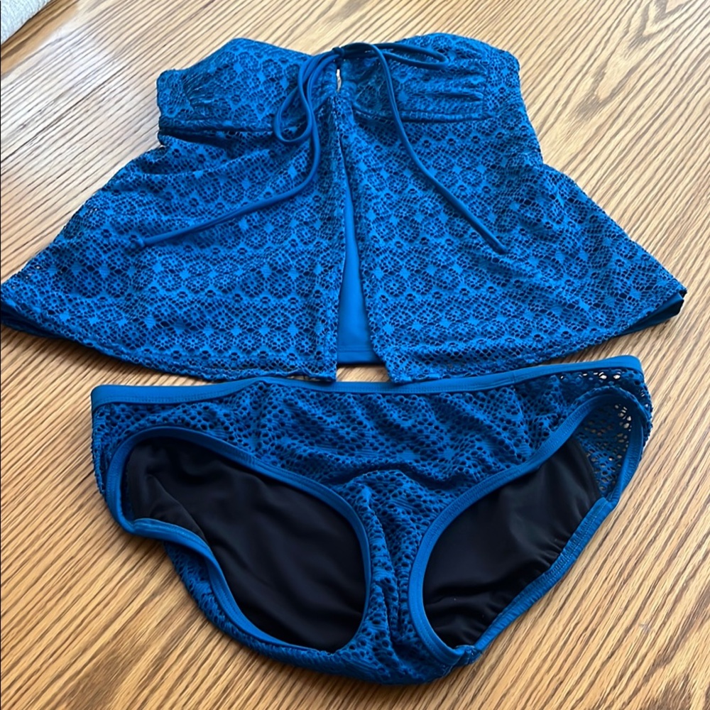 VENUS Teal Lace Swim Set